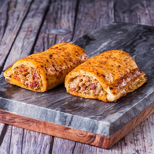 Smoked Pork & Bacon Sausage Roll 1x20