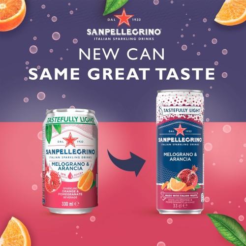 San Pelligrino Pomegranate & Orange 4x6x330ml