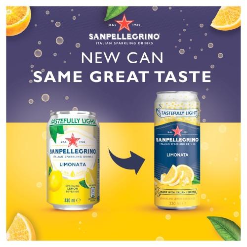 San Pellegrino Lemon Cans 4x6x330ml