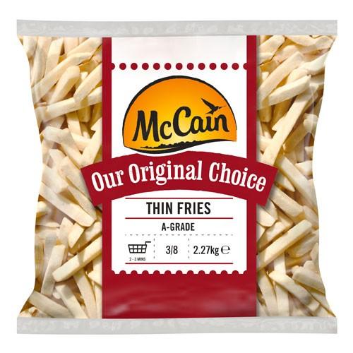 McCain Thin Cut Fries 3/8 4x2.27kg