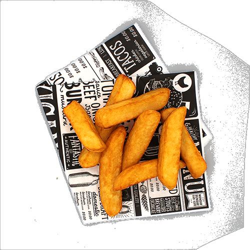 Lutosa Jumbo Fries 18-18 mm (11/16") Pub Fries  4x2.25kg (Xtra Crispy)