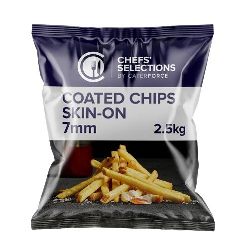 Chefs' Selections Coated 7mm Chips Skin On 4x2.5kg