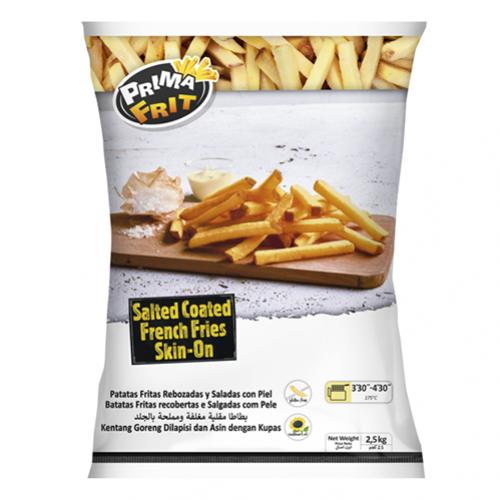 Prima Frit Straight Cut Fries 9mm 4x2.5kg Coated Skin On