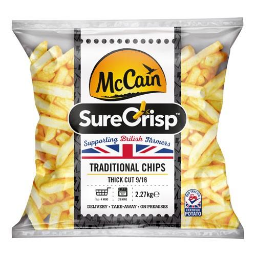 McCain Thick Cut Chips 4x2.27kg (14x14)