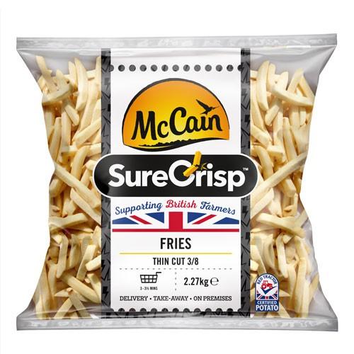 McCain Thin Cut Chips Skin Off 4x2.27kg (9x9)