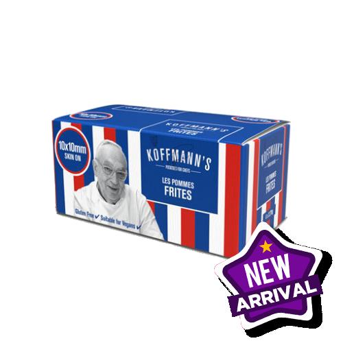 Koffmann's Straight Cut Fries 4x2.27kg (10x10mm) Skin On