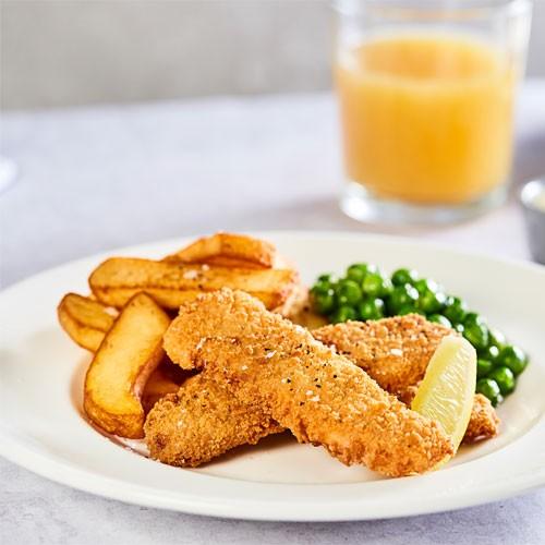 Premium Breaded Salmon Strips 3kg