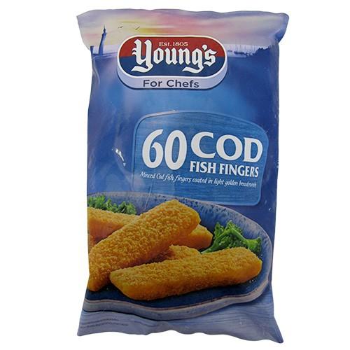 Minced Cod Fish Fingers 6x60x25g - Lynas Foodservice
