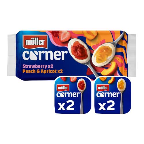 Muller Fruit Corner 3x4pk (136G)