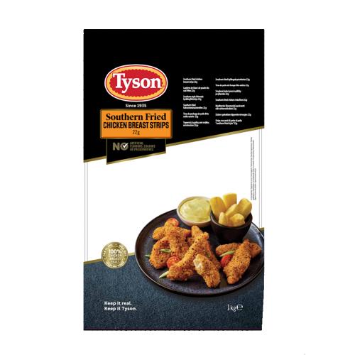 Tyson Southern Fried Chicken Breast Strips 10x1kg