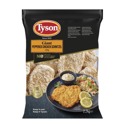 Tyson Giant Pepper Chicken Schnitzel 2x2.5kg