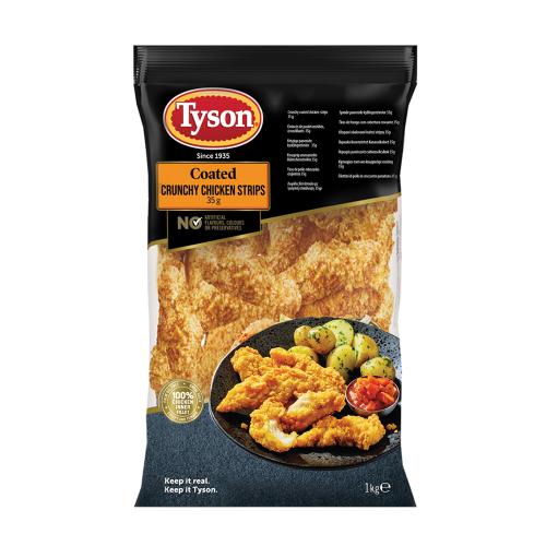 Tyson Crunchy Chicken Strips (Coated) 5x1kg