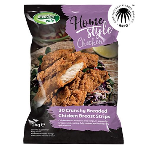 Meadowvale Breaded Chicken Strips 4x1kg