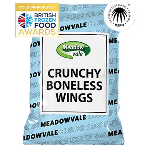 Meadowvale Crunchy Boneless Chicken Wings 3x1kg