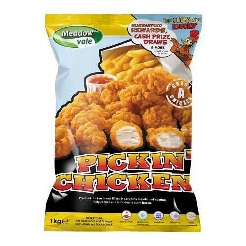 Meadowvale Pickin Popcorn Chicken 10x1kg