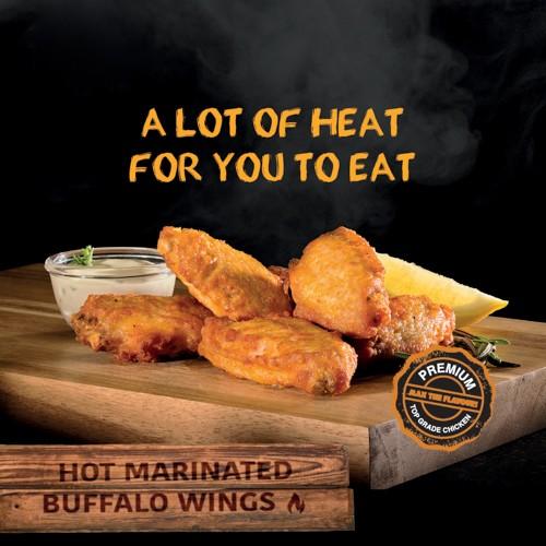 Hot Buffalo Chicken Wings 5X1KG