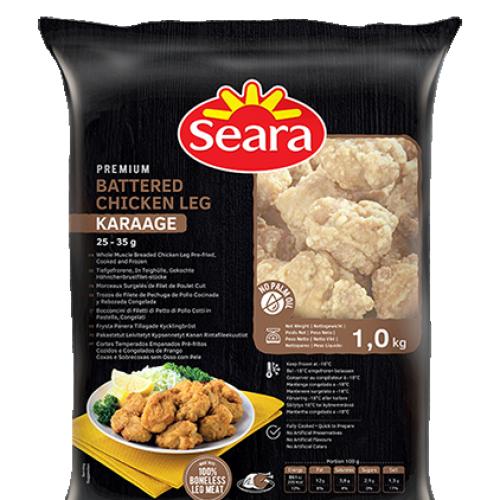 Seara Battered Chicken Karaage (Leg Meat) 10x1kg