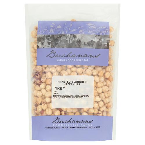 Buchanans Roast Blanched Hazelnuts 6x1kg