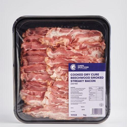 Chefs' Selections Smoked Drycure Streaky Bacon 8x1kg