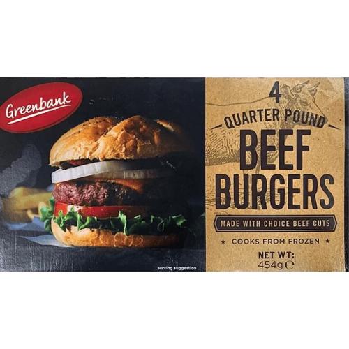 Greenbank Quater Pounder Burgers 4x12pack (4oz) (IQF)