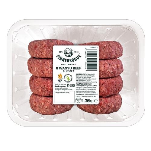 ​Finnebrogue Wagyu Beef Burgers 32 x 170gm