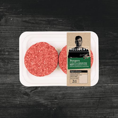 Hellbent Beef Burgers 4oz  12x4oz