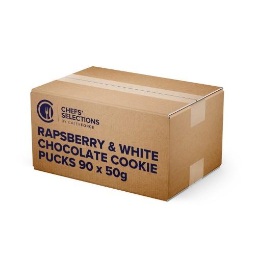 Chefs' Selections White Chocolate & Raspberry Cookie Puck 1x90
