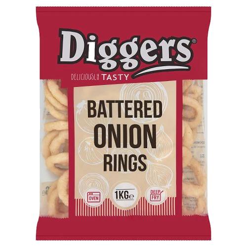 Diggers Battered Onion Rings 6x1kg