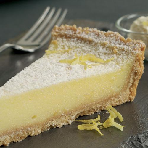 Aulds Delicious Desserts Lemon Panacotta Tart 1x12ptn Pre-cut