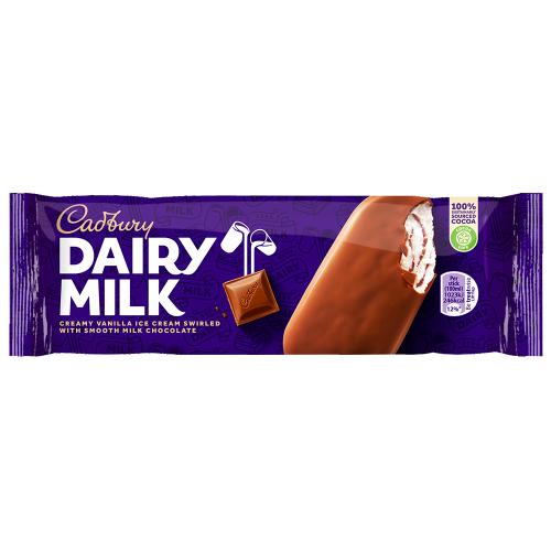 Cadbury Dairy Milk Ice Cream Sticks 1x20 (90ml)