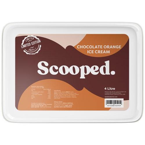 Scooped Chocolate Orange Ice Cream 2x4Ltr