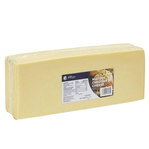 Chefs' Selections Mature White Cheddar Block 4x5kg