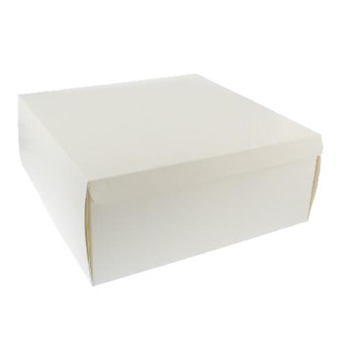 White Cake Box 10x10x4 1x125