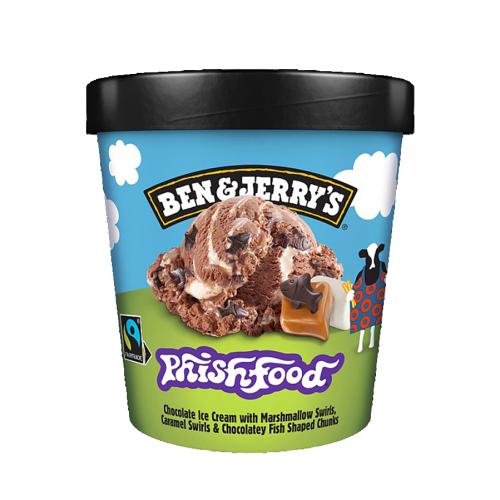 Ben & Jerrys Phish Food Ice Cream 8x465ml