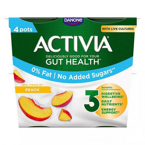 Activia 4pack 0% Peach (6x4x115g)
