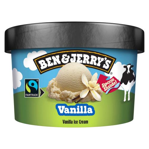 Ben & Jerry's Vanilla 100ml Tubs 1X12