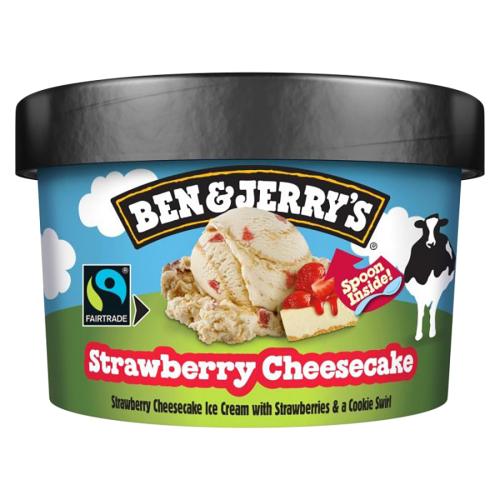 Ben & Jerry's Strawberry Cheesecake 100ml Tubs 1x12