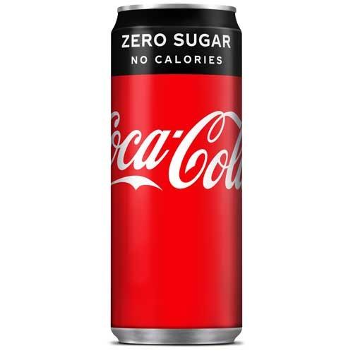 COKE ZERO 330ML CANS 24 X 330ML - Lynas Foodservice