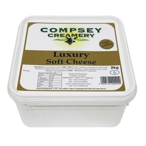Compsey Luxury Soft Cheese 24% 6x2kg - Lynas Foodservice