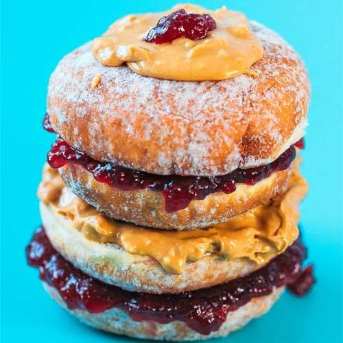 Peanut Butter & Jam Double Donut