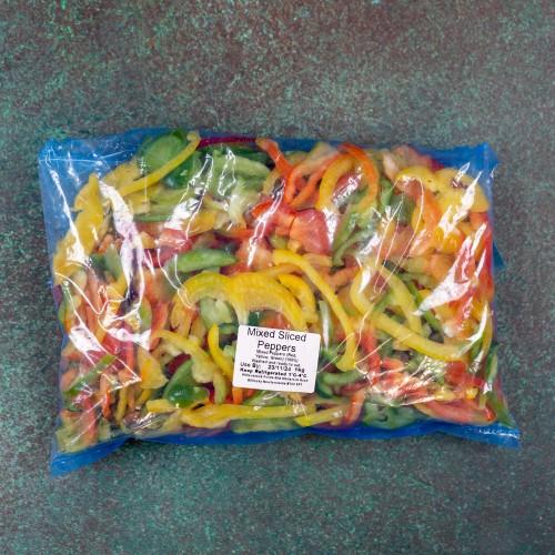 First 4 Fruit Mixed Peppers Sliced 6mm 1kg