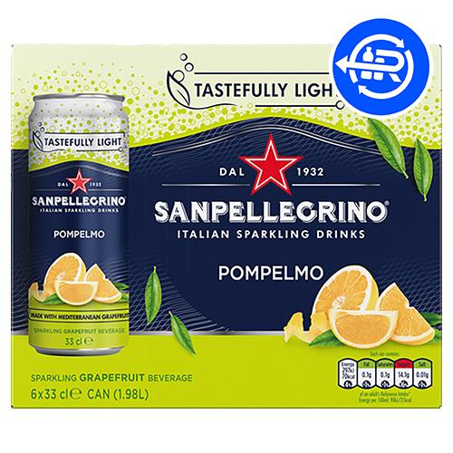 San Pellegrino Grapefruit Can 4x6x330ml