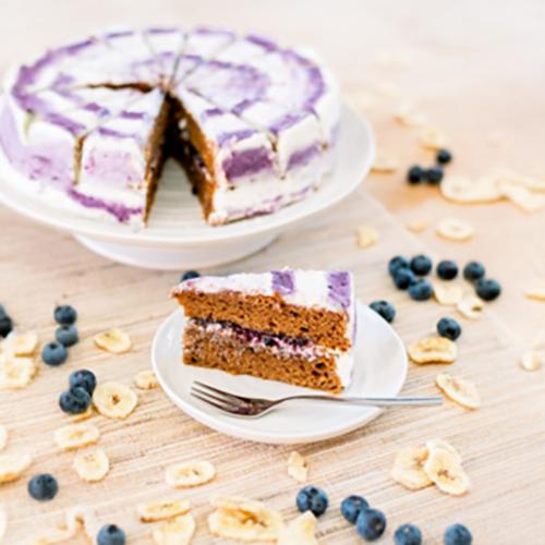 10inch Vegan Banana & Blueberry Cake 1x16ptn