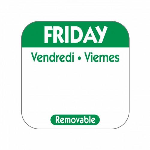 Friday Food Labels Green (1x1000 Roll)