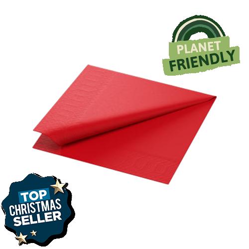 Red Napkin 2Ply 40Cm (10x125)