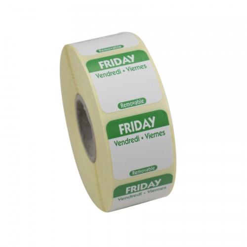 Friday Food Labels Green (1x1000 Roll)