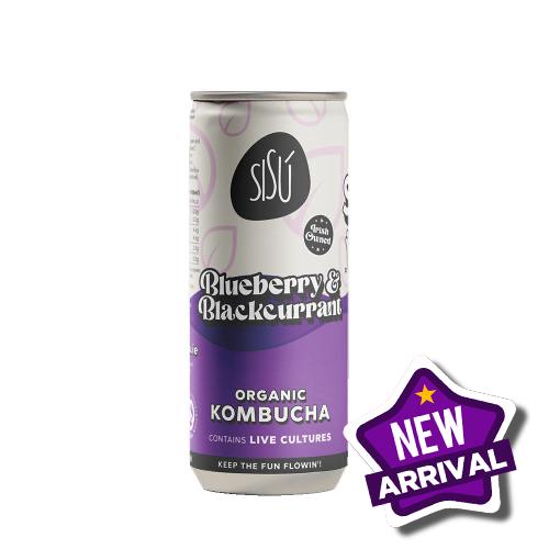 Sisu Blueberry and Blackcurrant Kombucha (24x250ml)