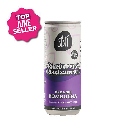 Sisu Blueberry and Blackcurrant Kombucha (24x250ml)
