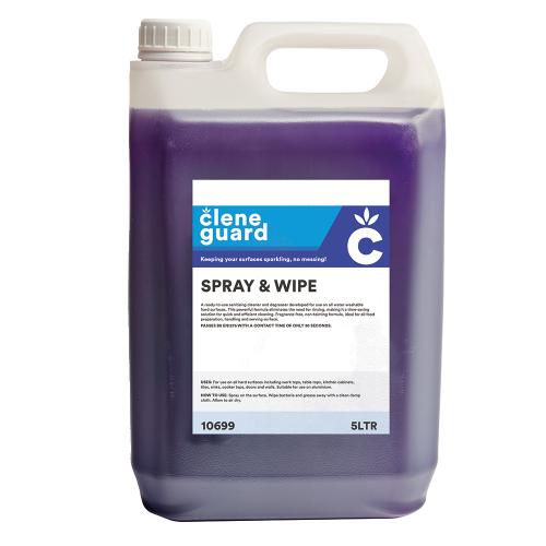 Clene Guard Spray & Wipe Sanitiser Spray (4x5ltr)