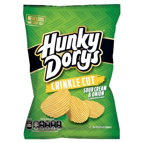 Hunky Dory's Sour-cream & Onion 12x135g